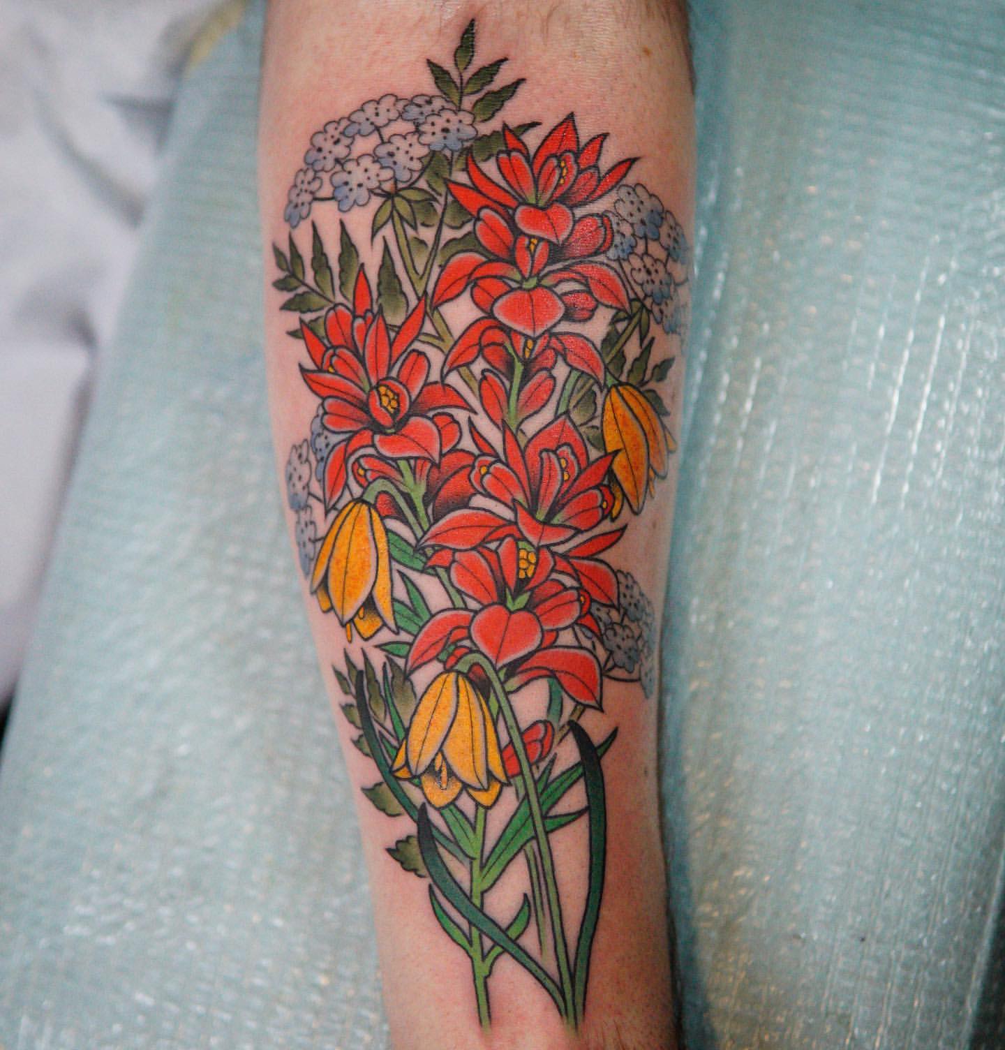 Wild Flower Tattoo Ideas 5