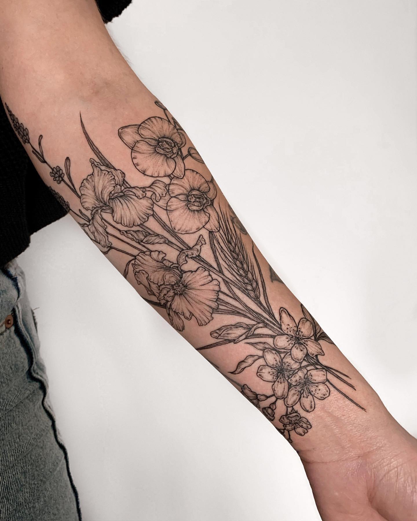 Wild Flower Tattoo Ideas 7