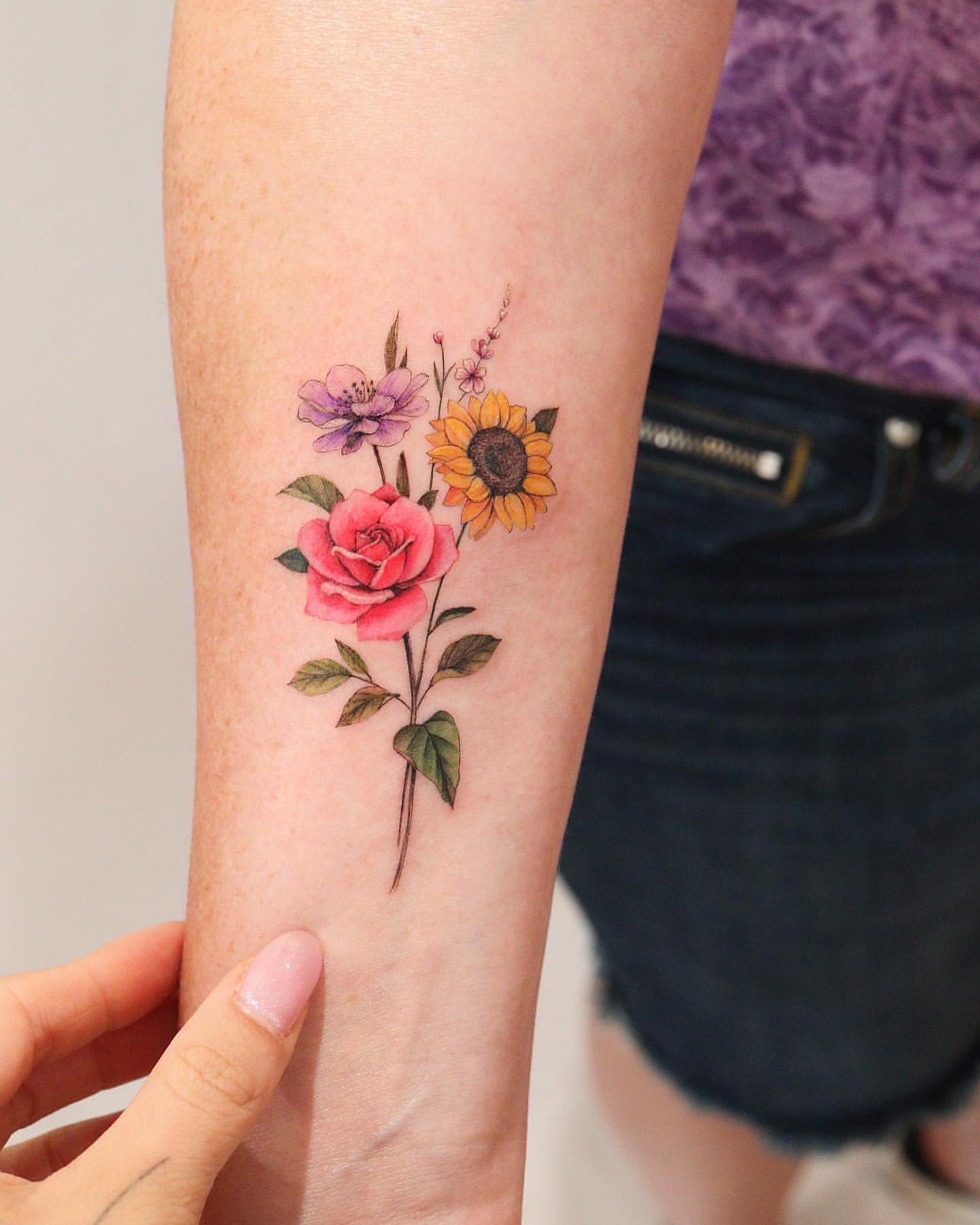 Wild Flower Tattoo Ideas 13