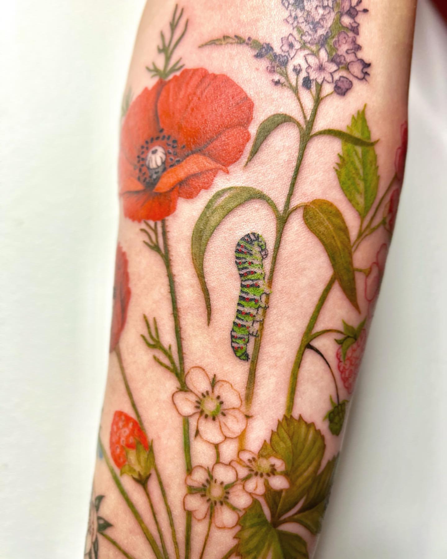 Wild Flower Tattoo Ideas 15