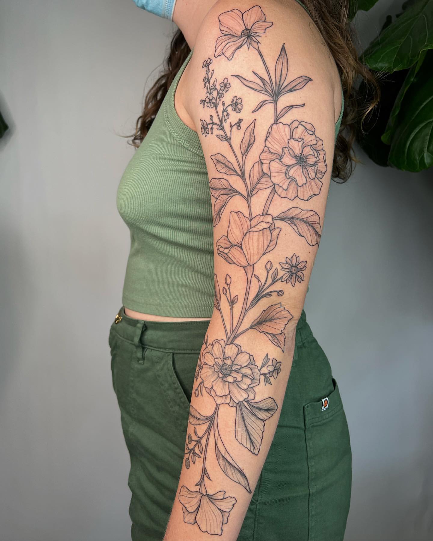Wild Flower Tattoo Ideas 16