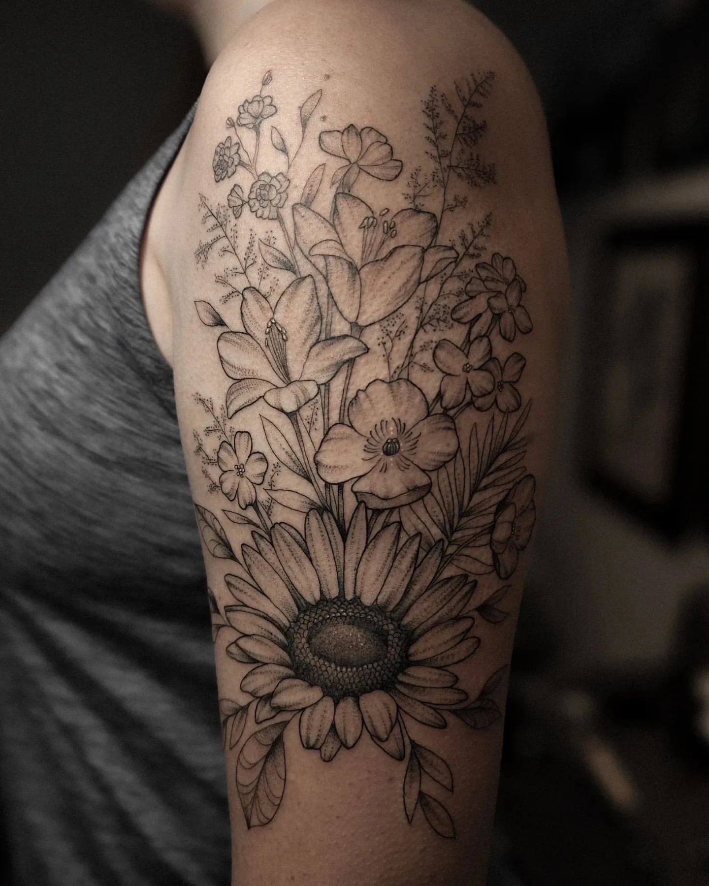 Wild Flower Tattoo Ideas 17