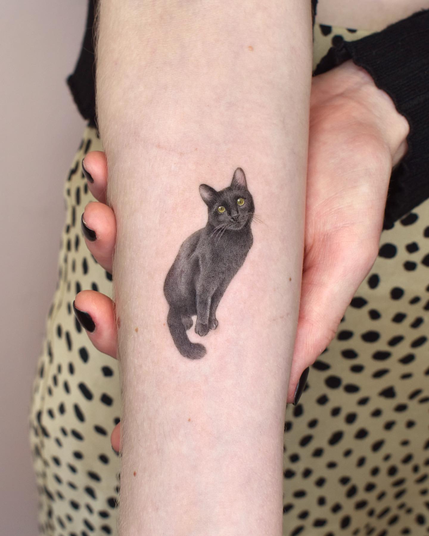 Black Cat Tattoo Ideas 20