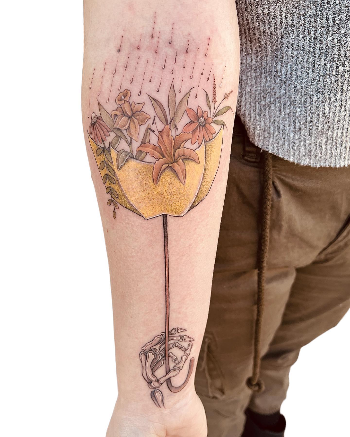 Wild Flower Tattoo Ideas 30