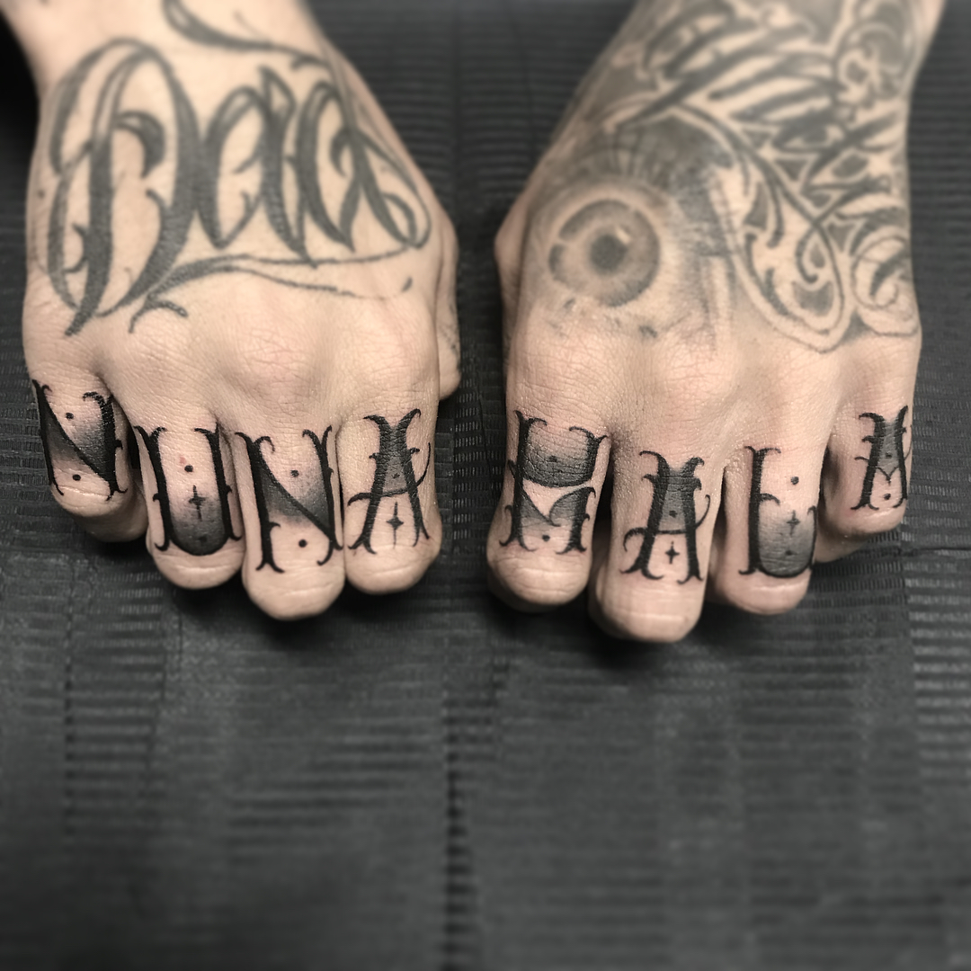 Knuckle Tattoo Ideas 1