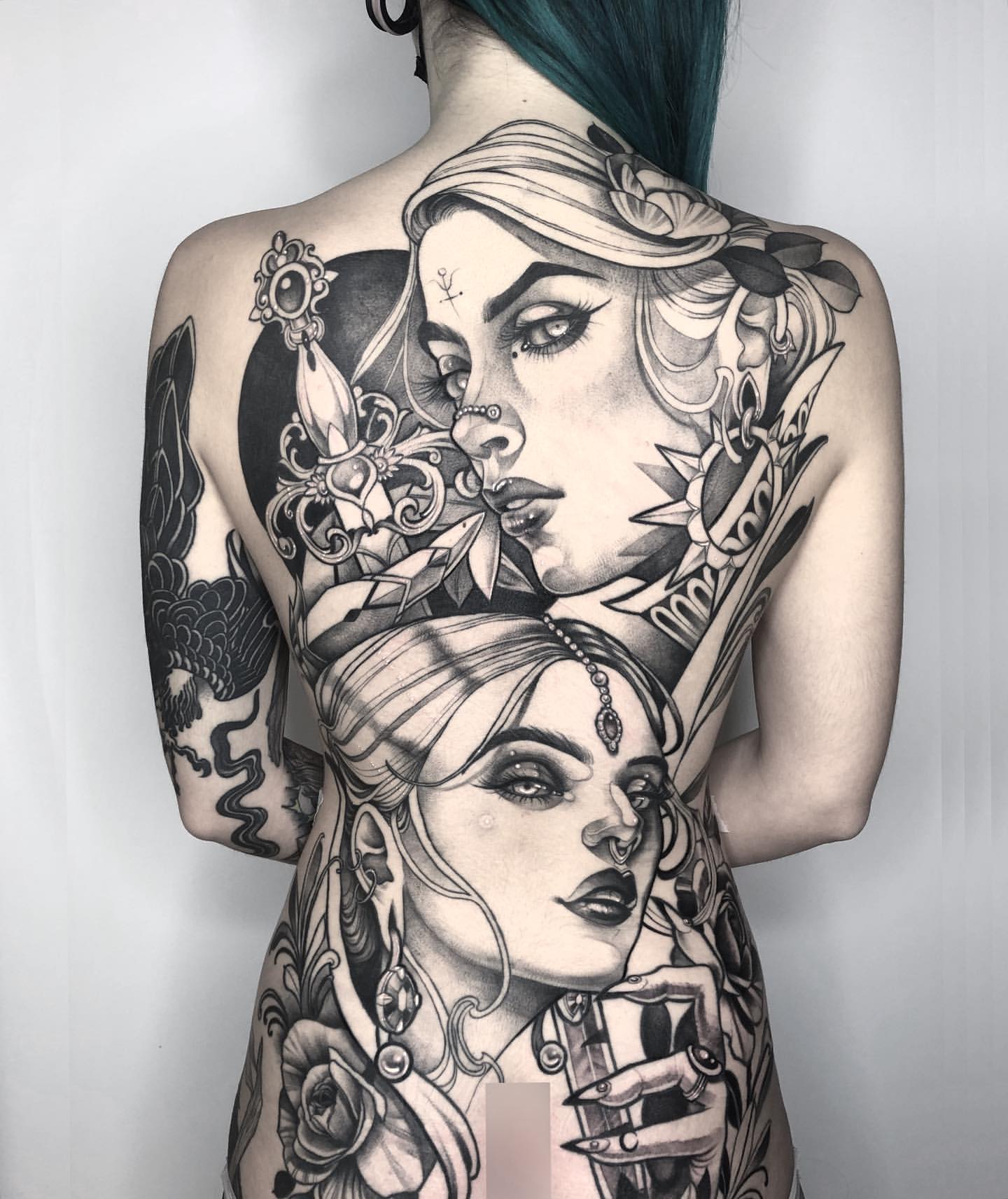 Full Back Tattoos for Women 1