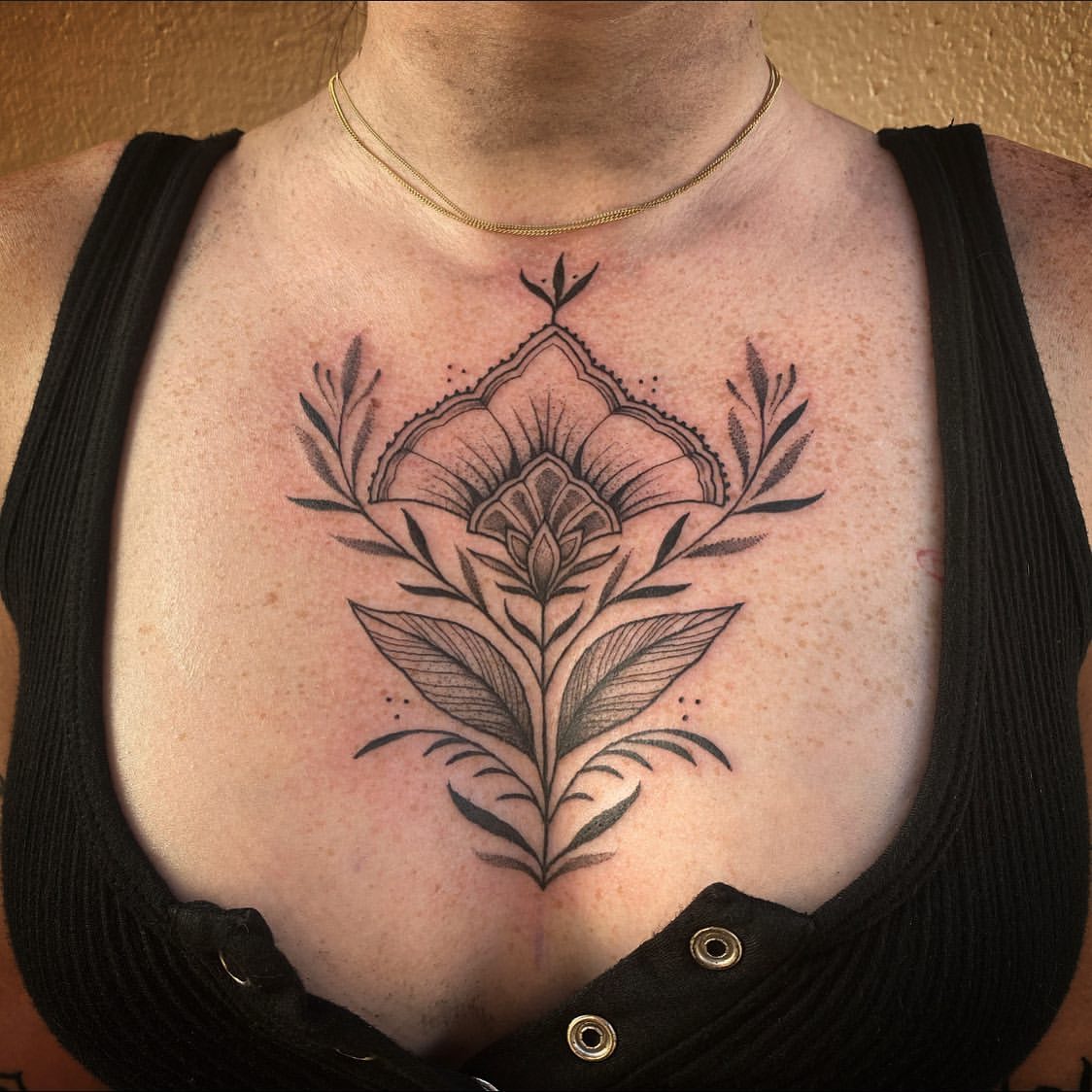 Chest Tattoos Ideas for Women 10