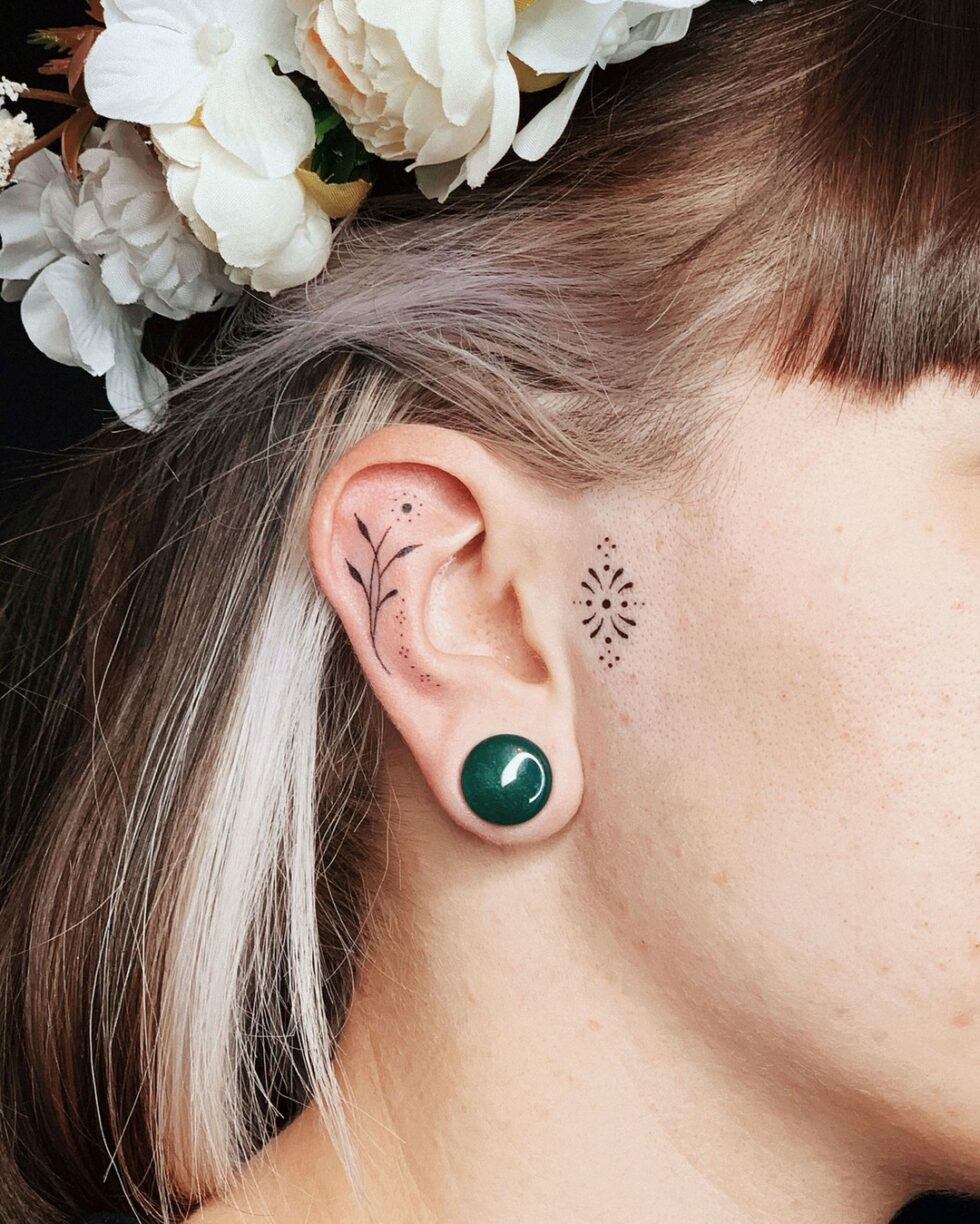 32 Amazing Ear Tattoo Ideas for Men & Women in 2023