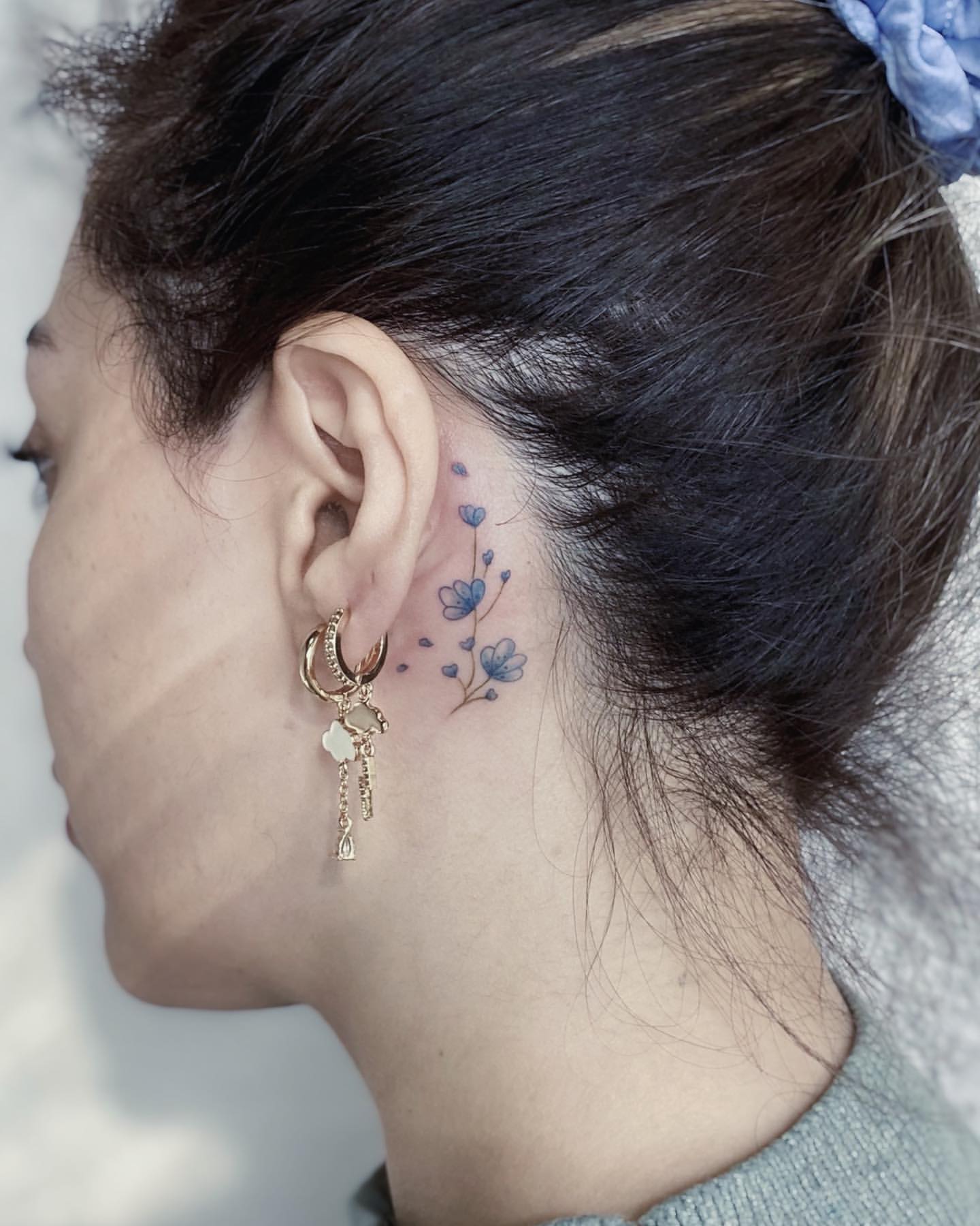 Behind the Ear Tattoos 6
