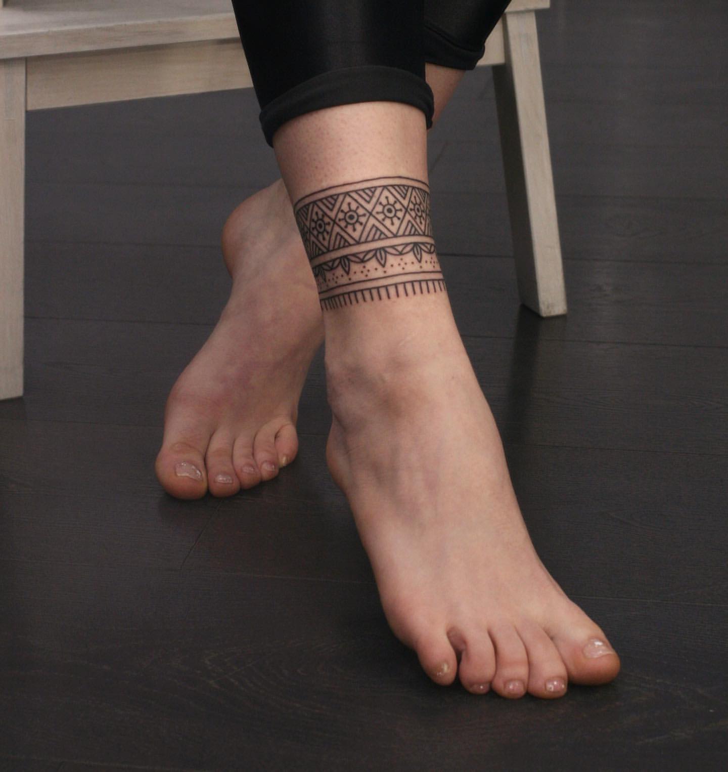 Wrap Around Ankle Tattoos 5