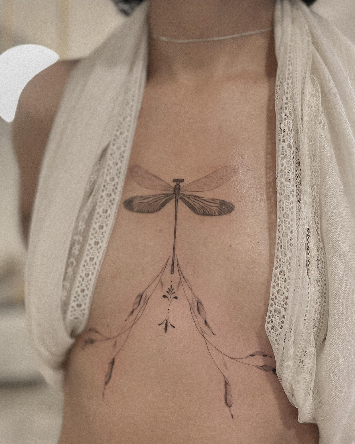 Chest Tattoos Ideas for Women 13