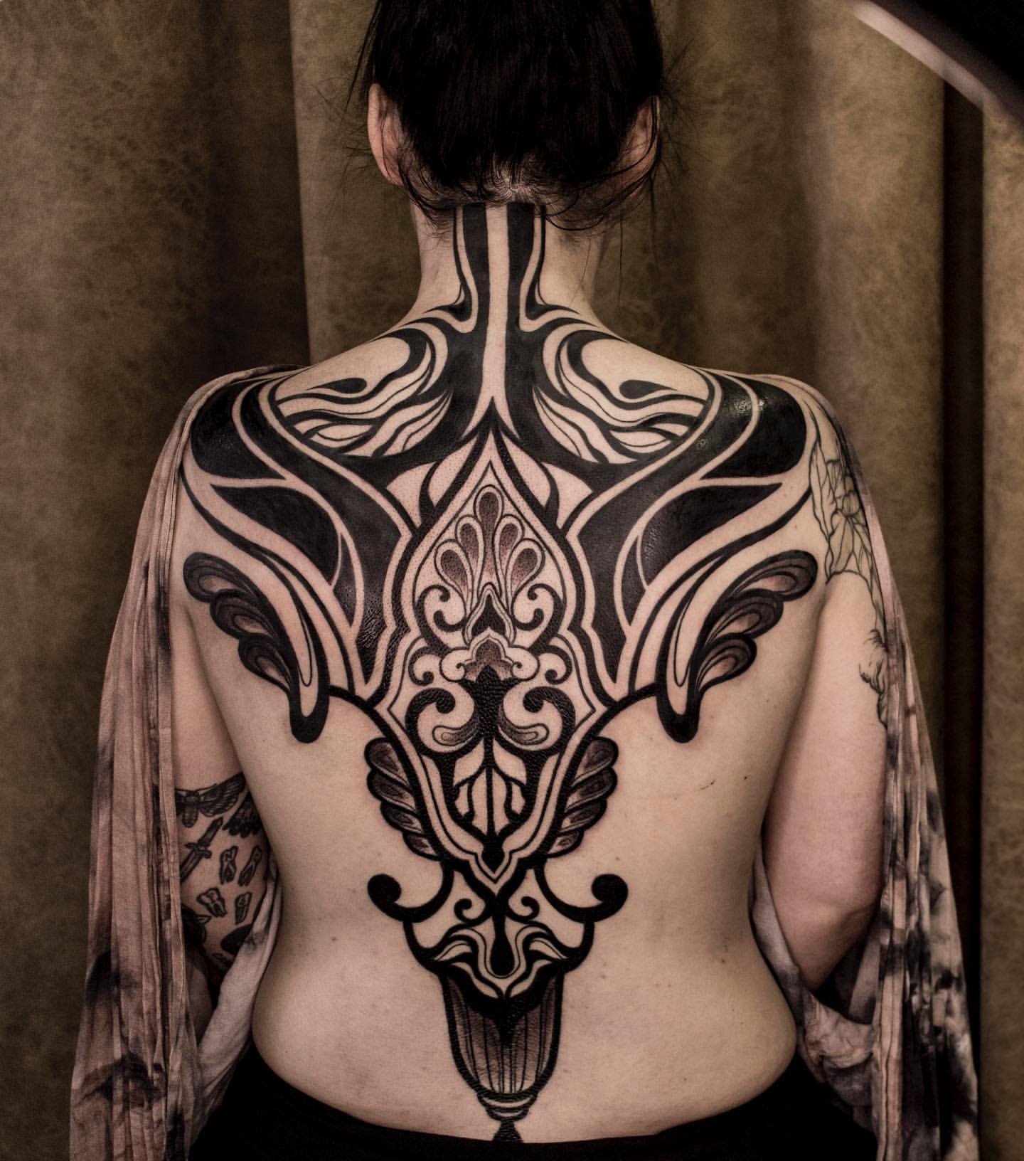 Full Back Tattoos for Women 7