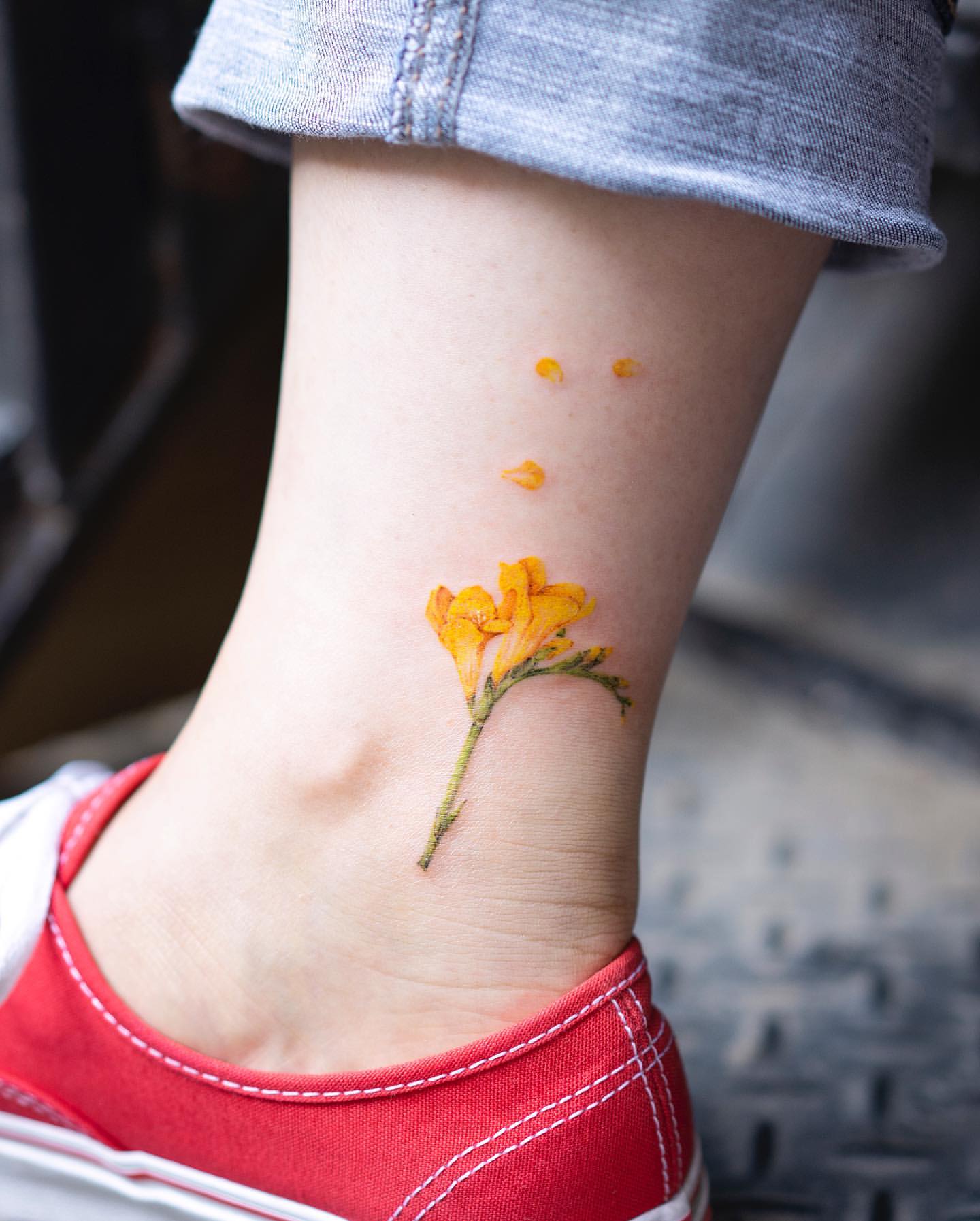 Ankle Tattoos for Women 16