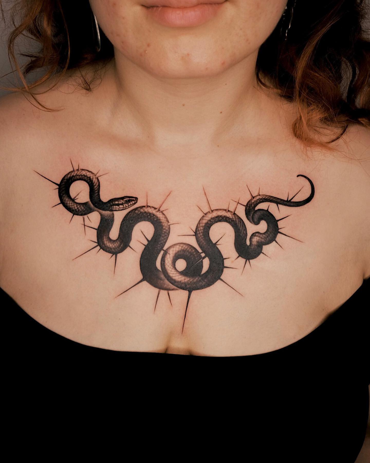 Chest Tattoos Ideas for Women 15