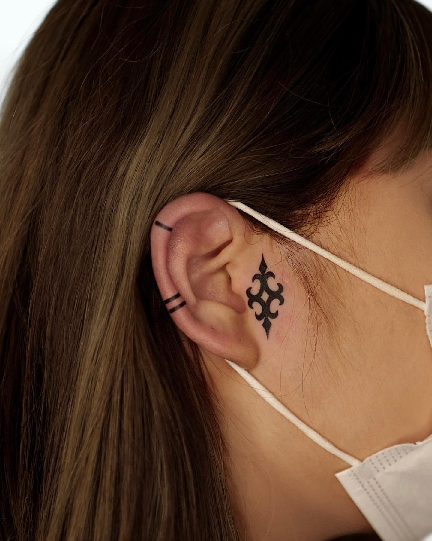 Ear Tattoo Ideas 10