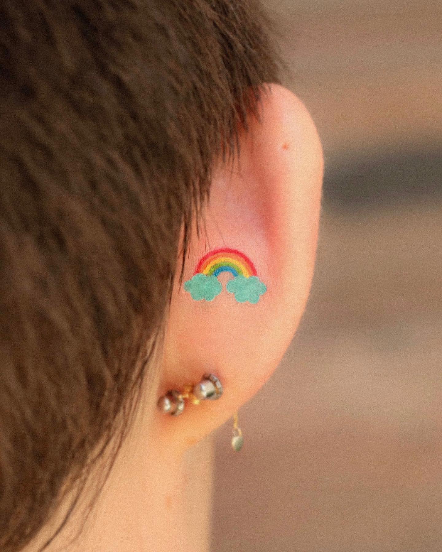 Behind the Ear Tattoos 11