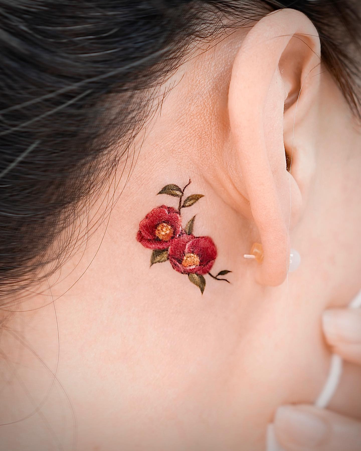 Behind the Ear Tattoos 14
