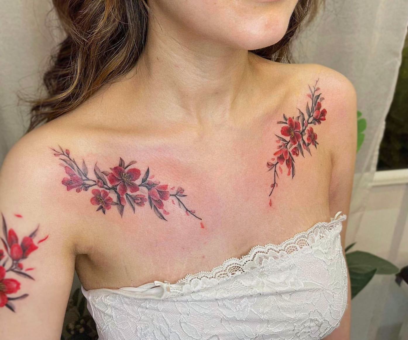 Chest Tattoos Ideas for Women 19