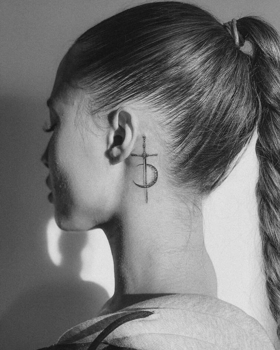 Behind the Ear Tattoos 15