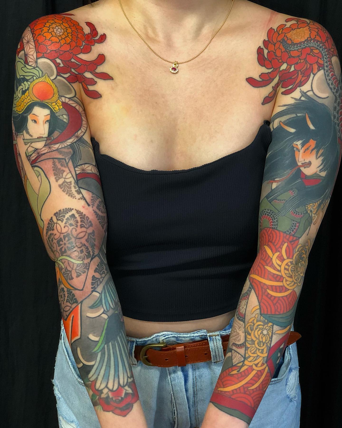 Full Sleeve Tattoos for Women 13