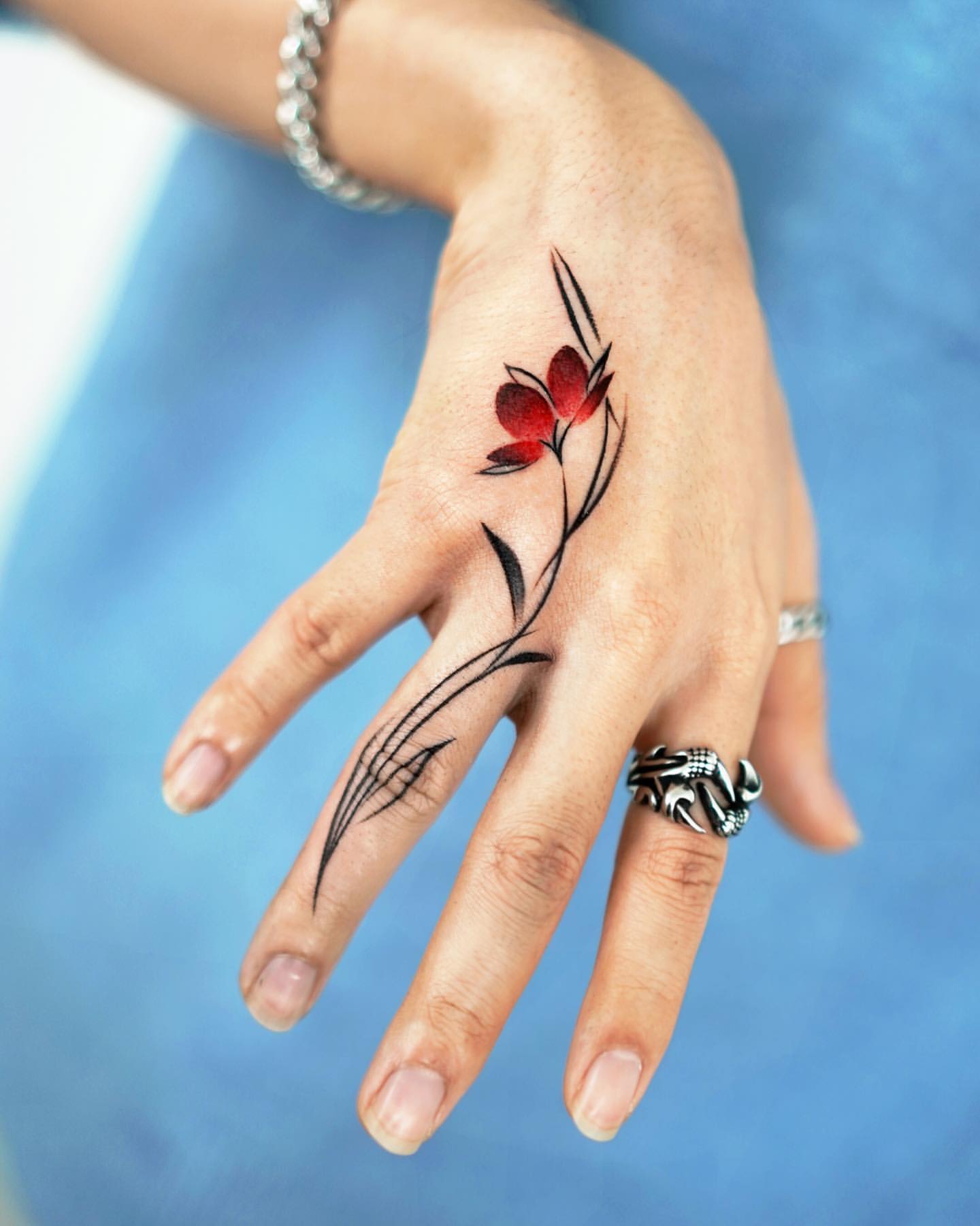 Finger Tattoos for Women 7