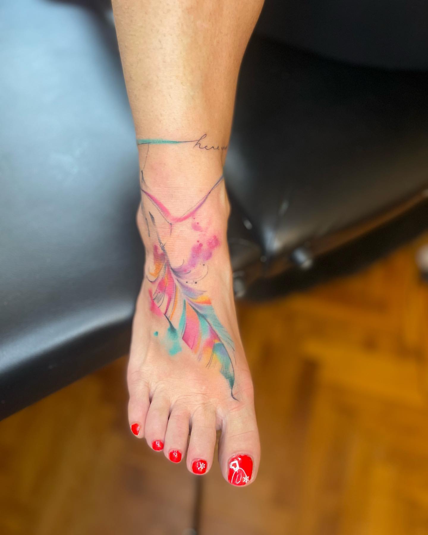 Wrap Around Ankle Tattoos 18