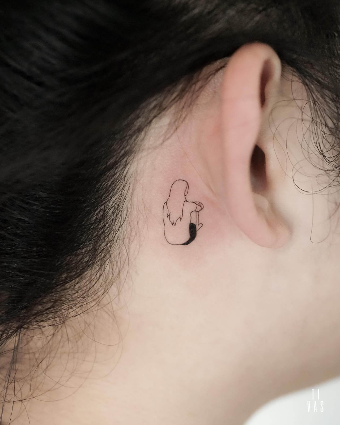 Behind the Ear Tattoos 25