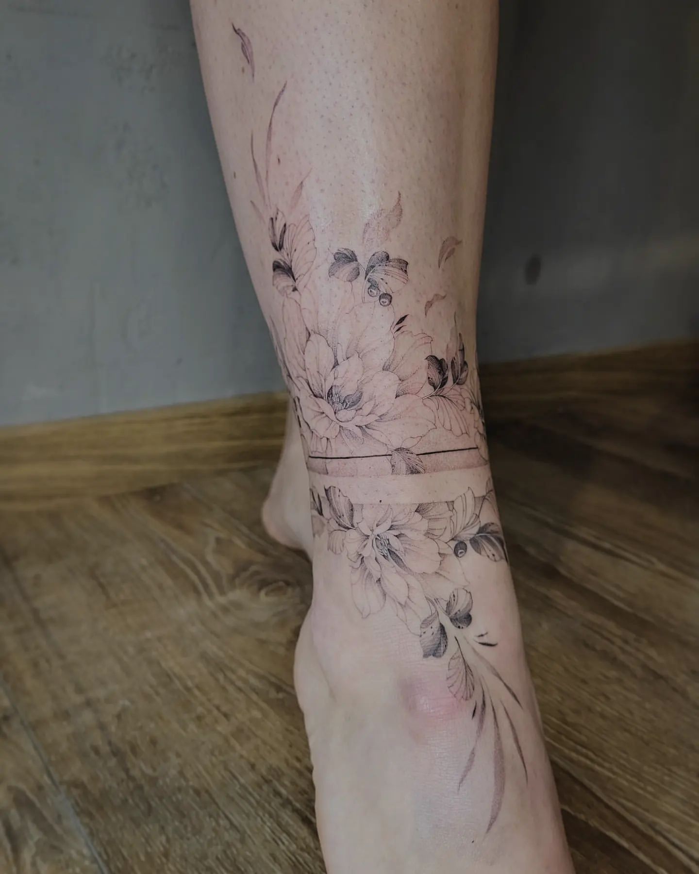 Wrap Around Ankle Tattoos 28