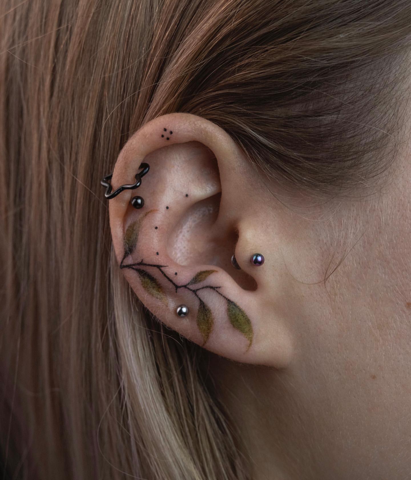 Ear Tattoo Ideas 30