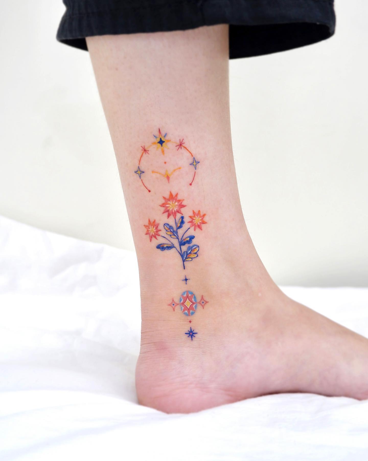 Ankle Tattoos for Women 24