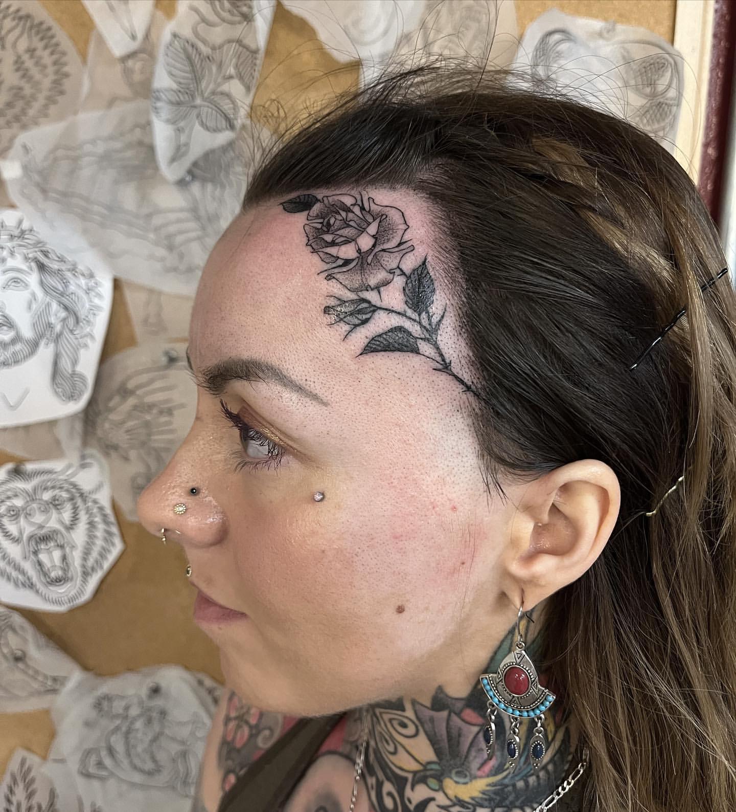 Face Tattoos for Women 20