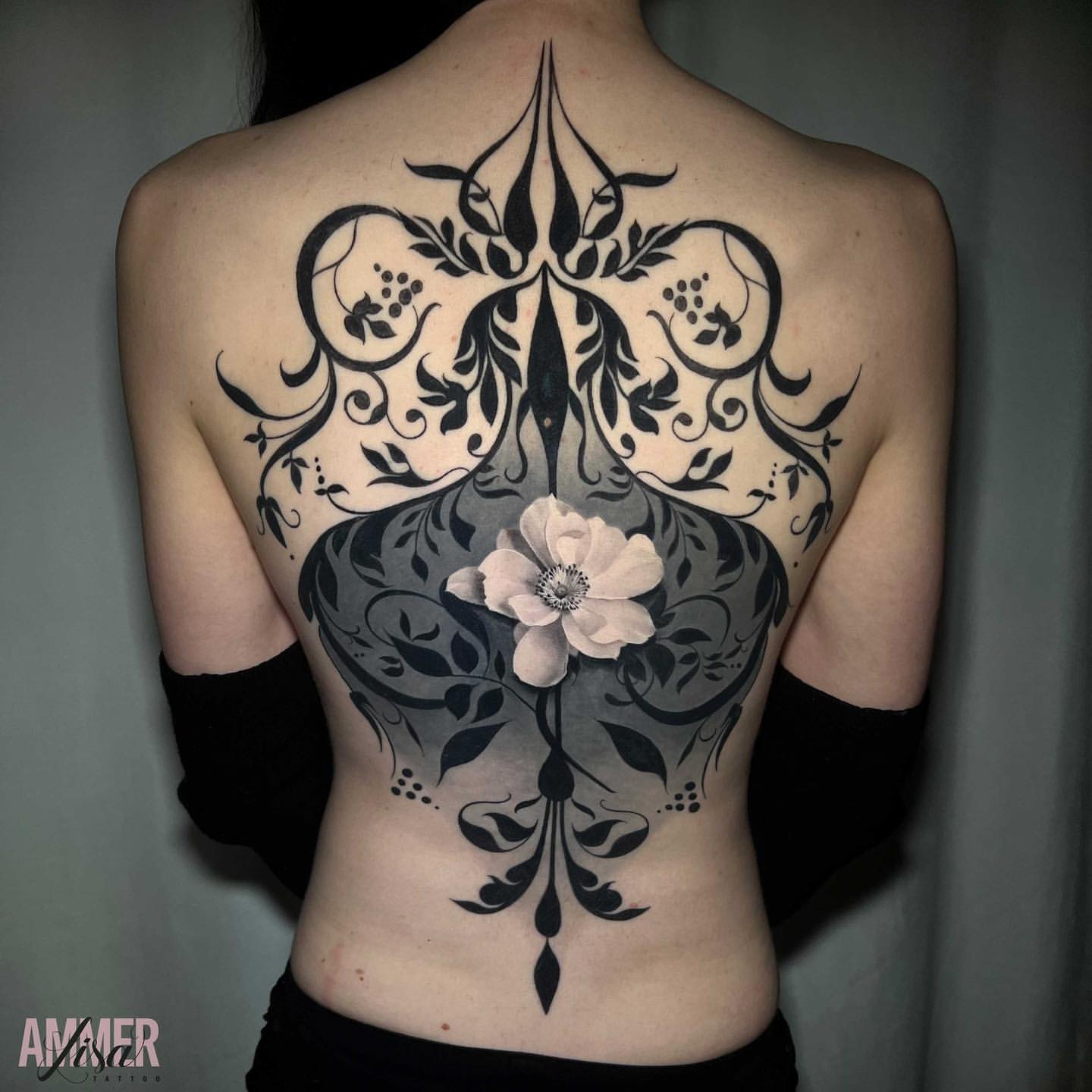 Full Back Tattoos for Women 26