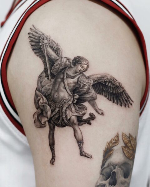 32 Meaningful Angel Tattoos for Men in 2023