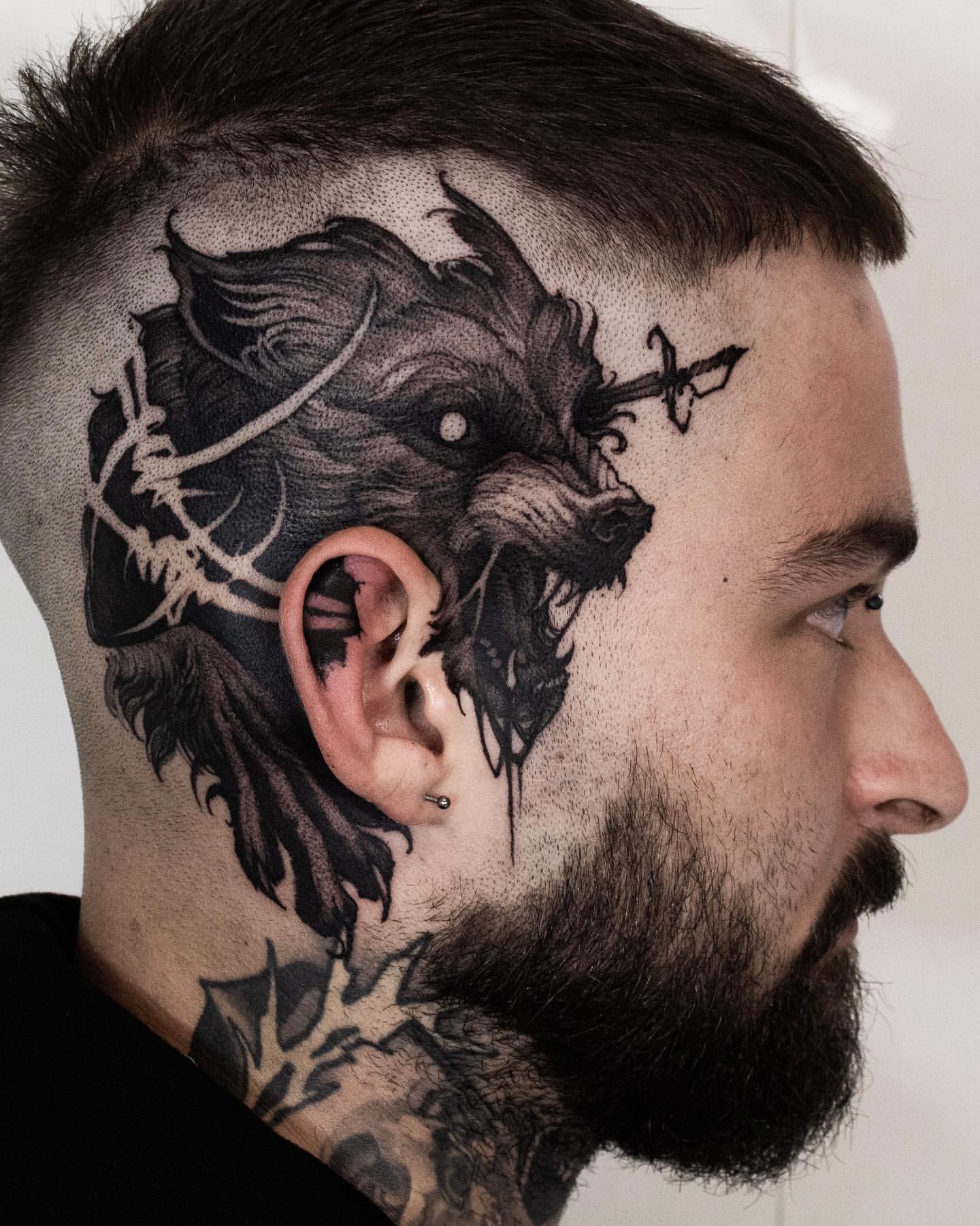 Behind the Ear Tattoos for Men 3