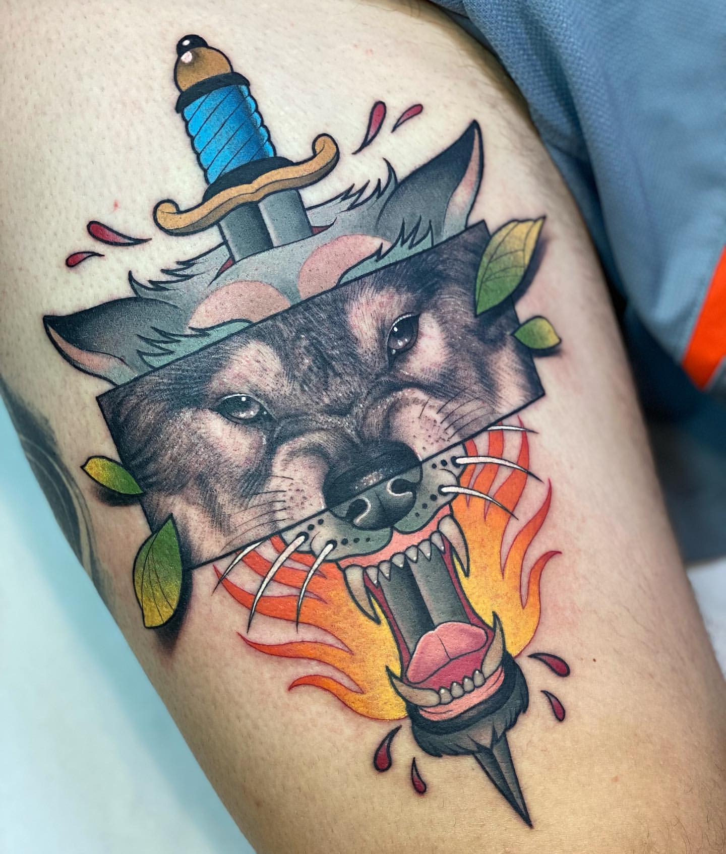 Wolf Tattoos for Men 4