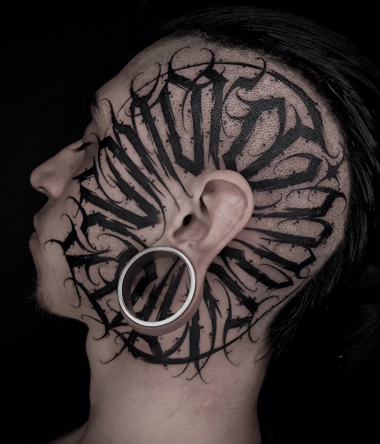 Behind the Ear Tattoos for Men 6