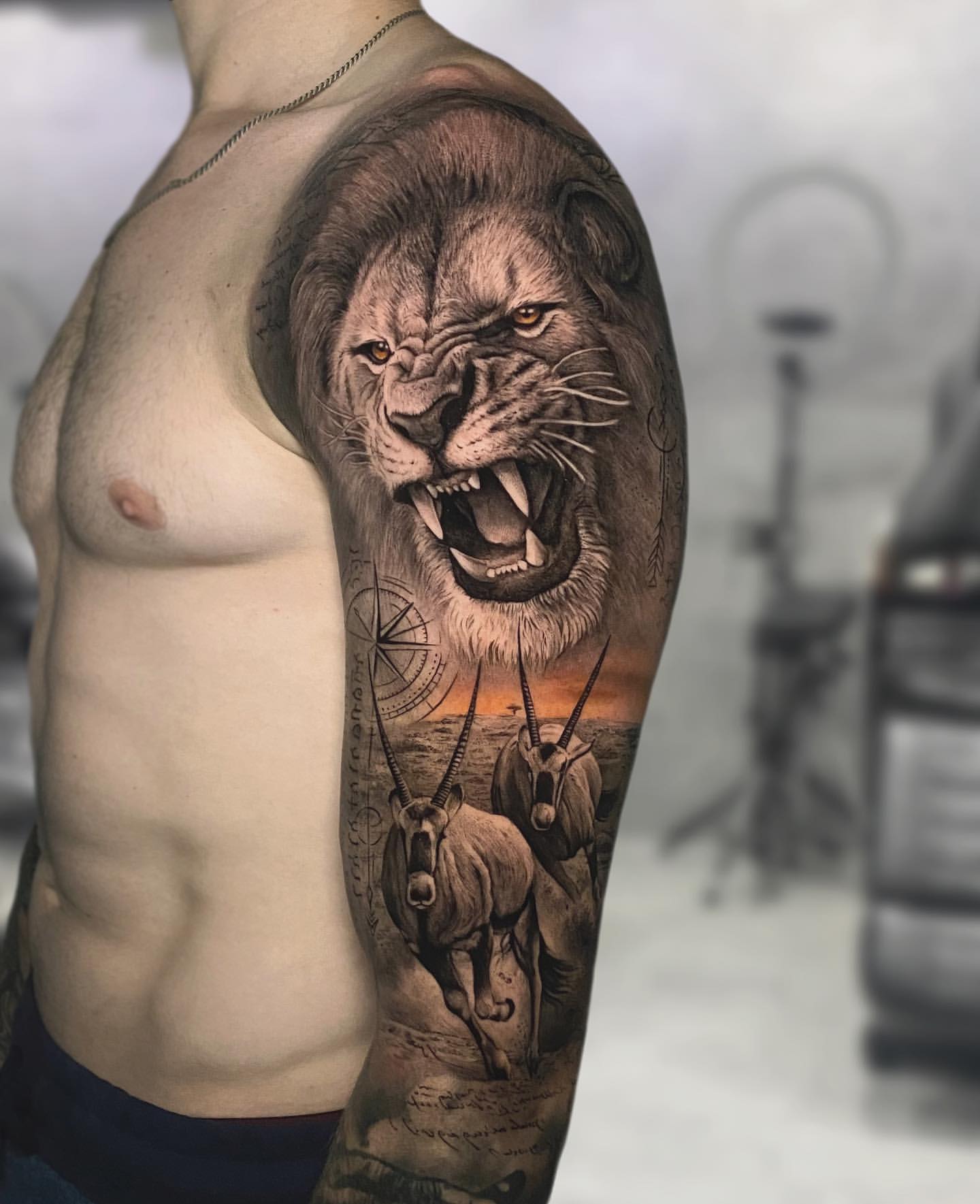 Lion Tattoo - Temu