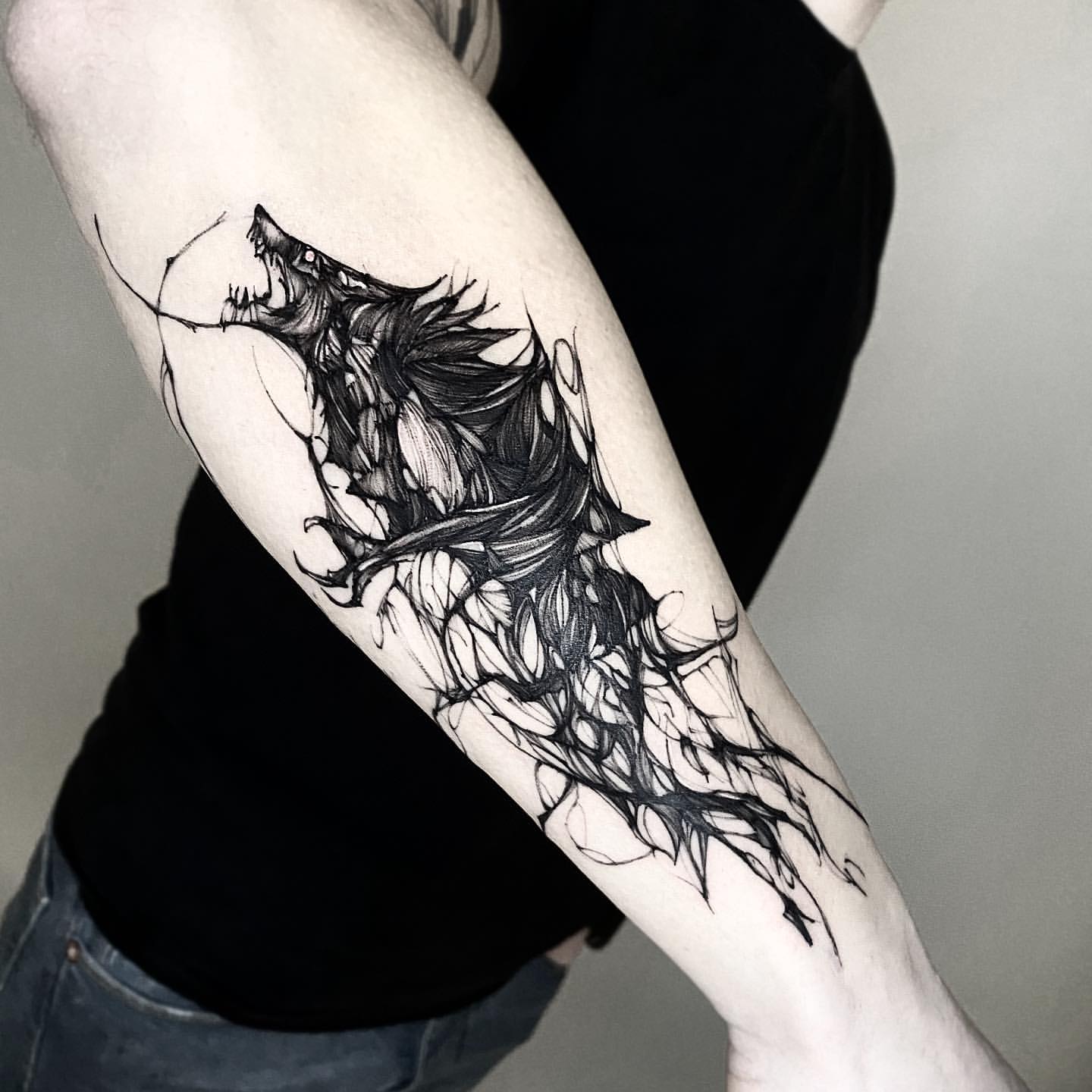 Wolf Tattoos for Men 6