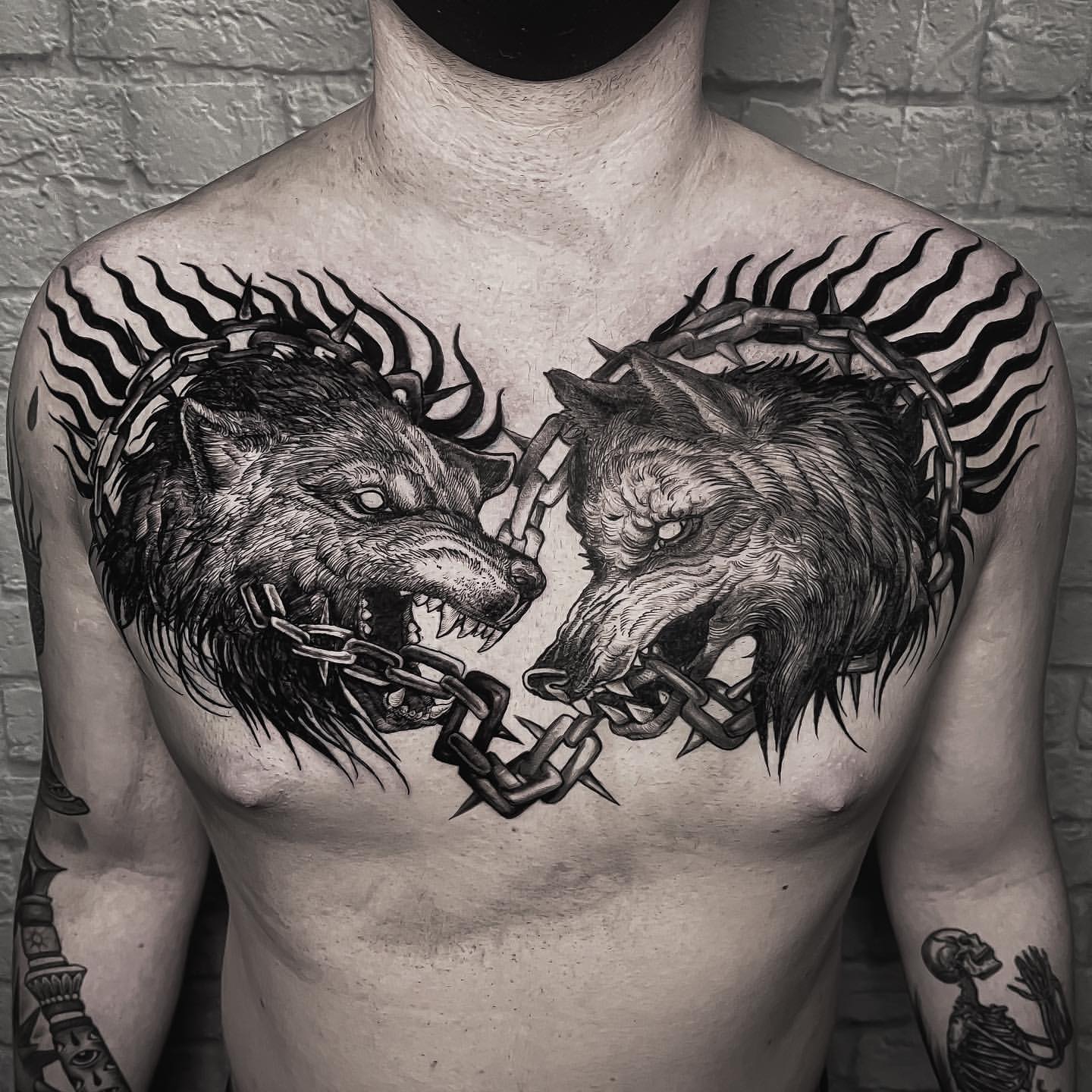 Wolf Tattoos for Men 7