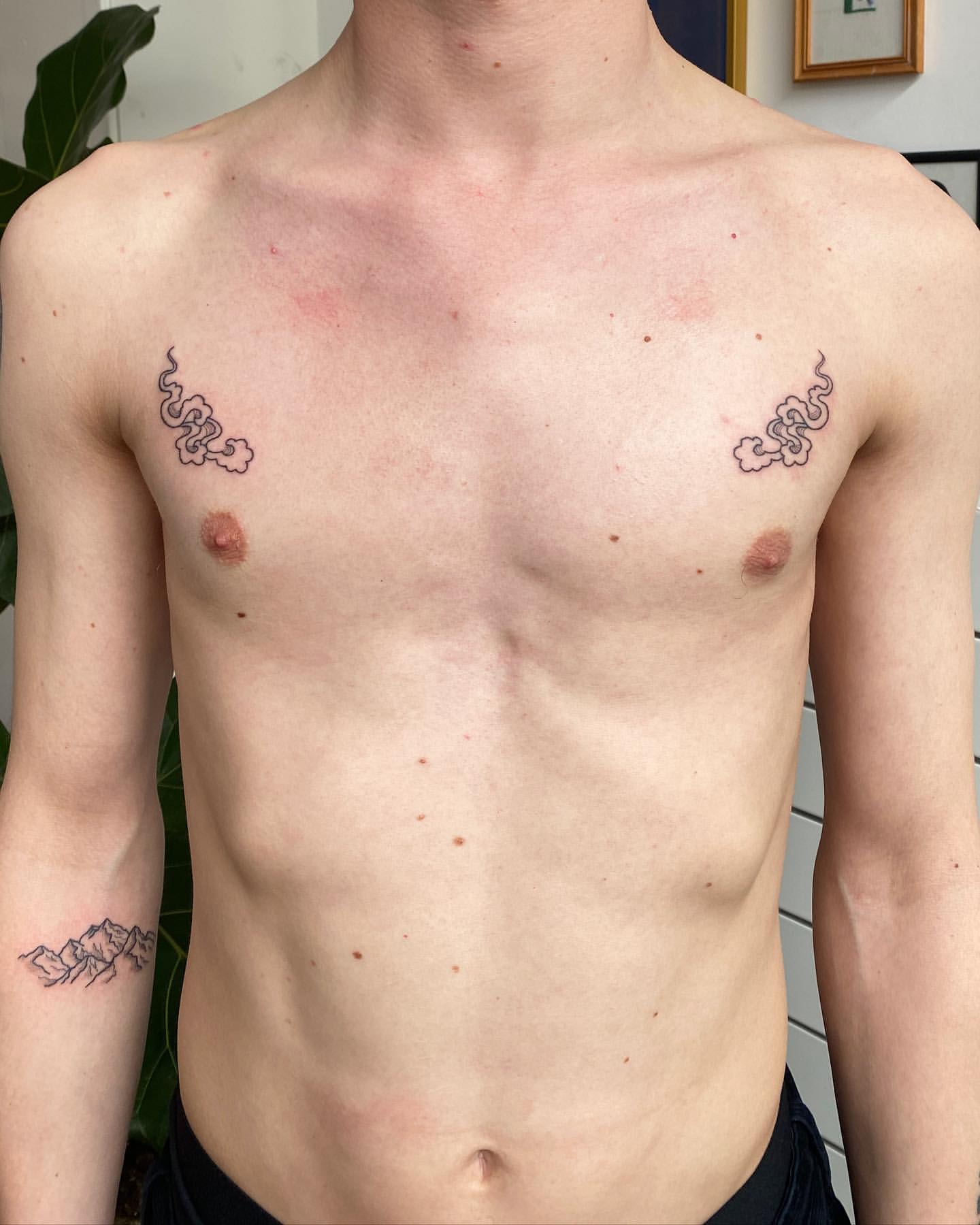 Chest tattoos for guys, Small Chest Tattoos For Men, Simple Chest Tattoos  For Men