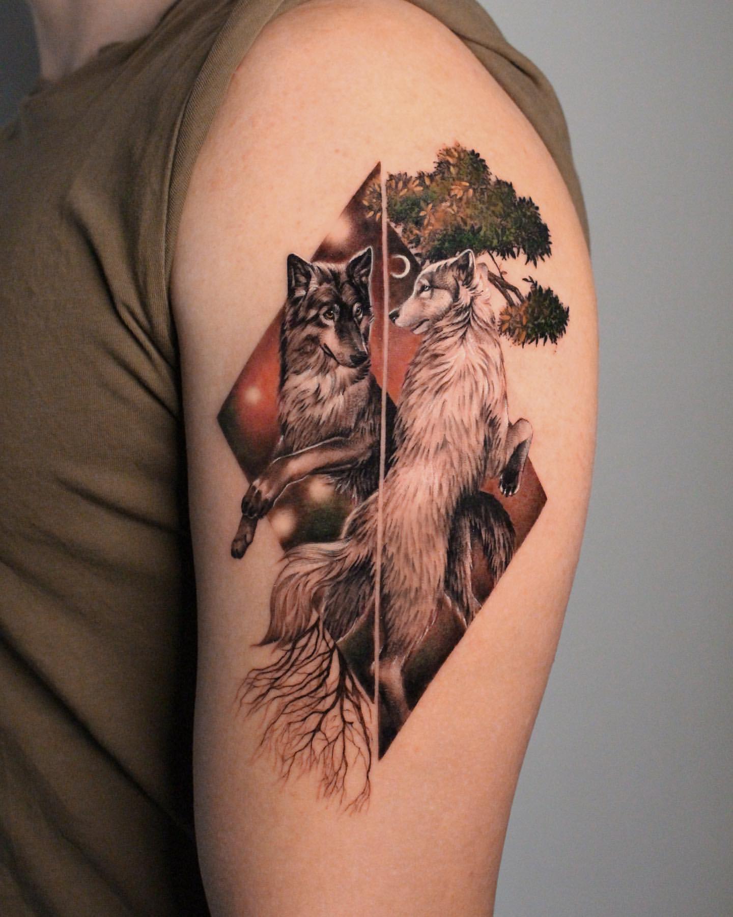 Wolf Tattoos for Men 8