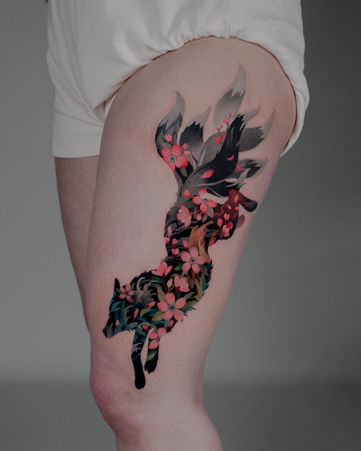Leg Tattoos for Women 8