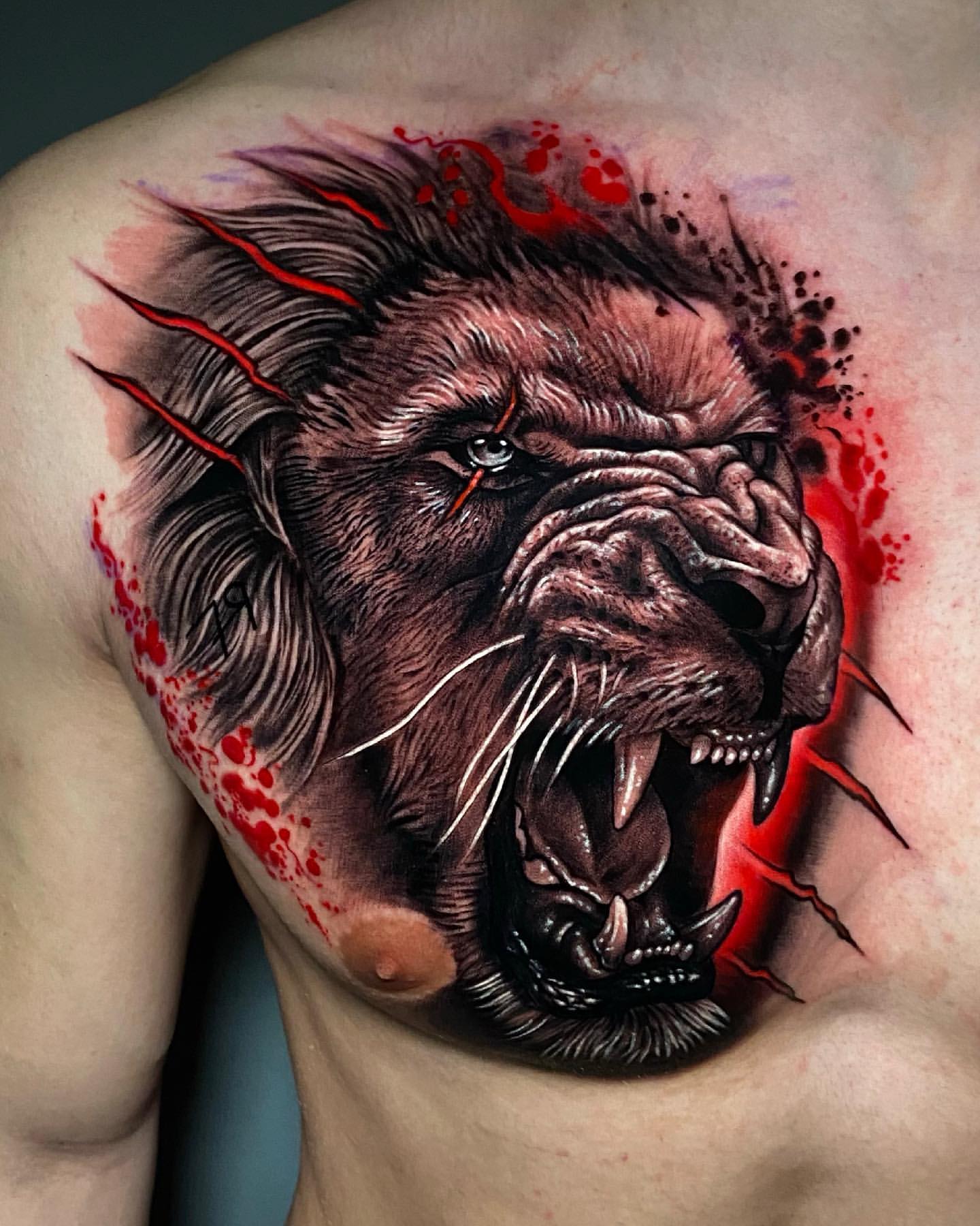 Lion Tattoos for Men 10