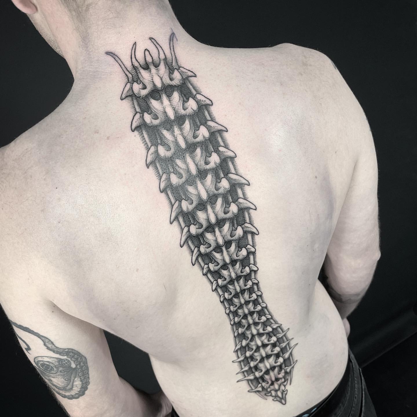 Spine Tattoos for Men 9