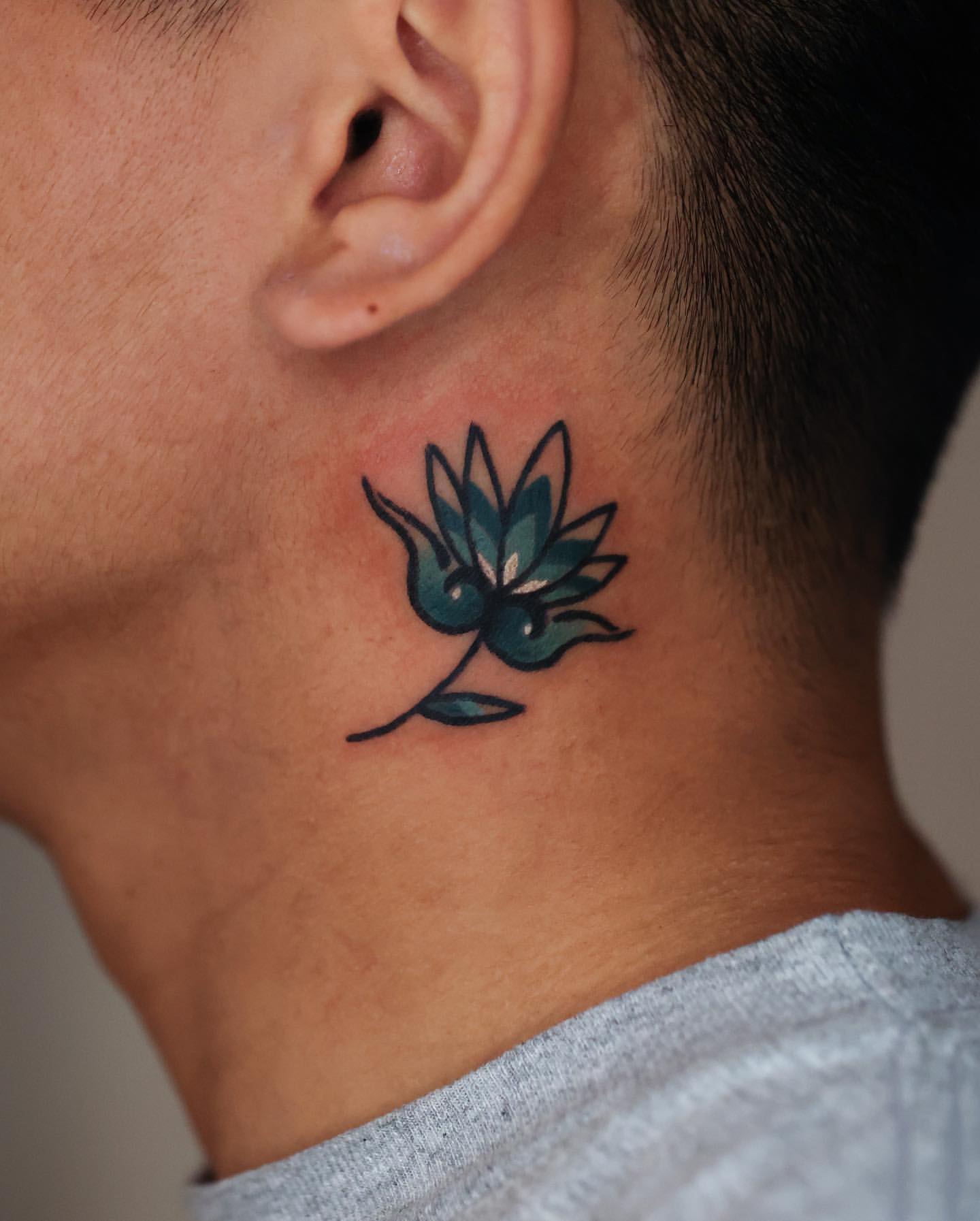 Neck Tattoos for Men 15