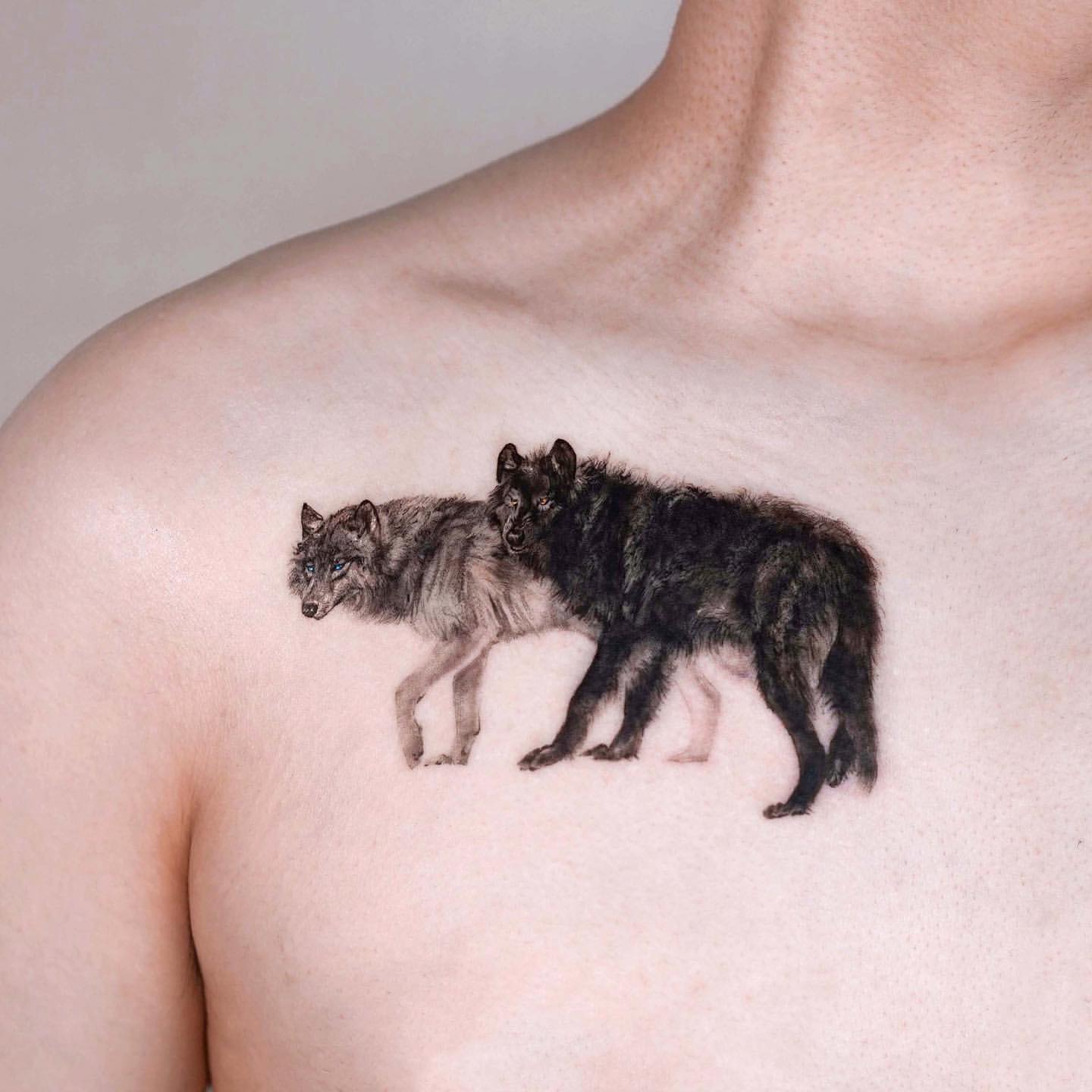 Wolf Tattoos for Men 13