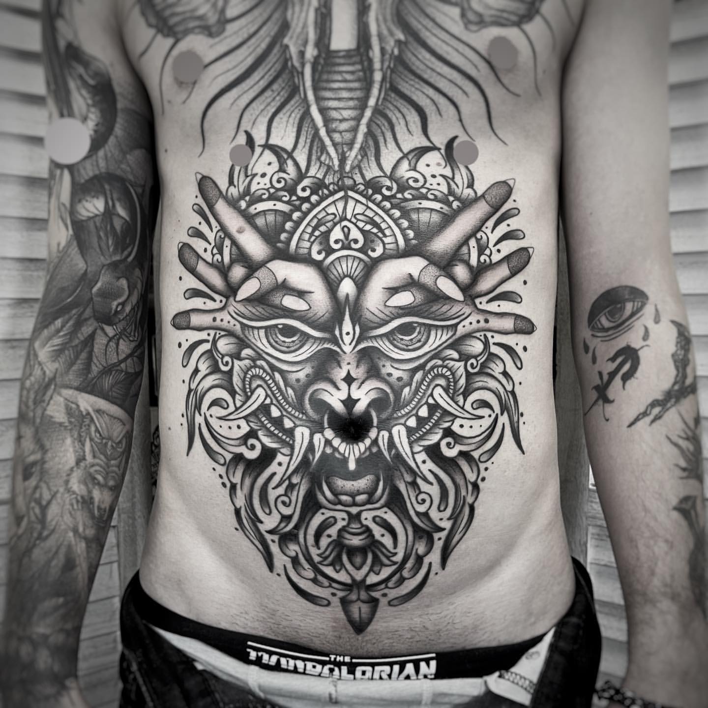 Stomach Tattoos for Men 24