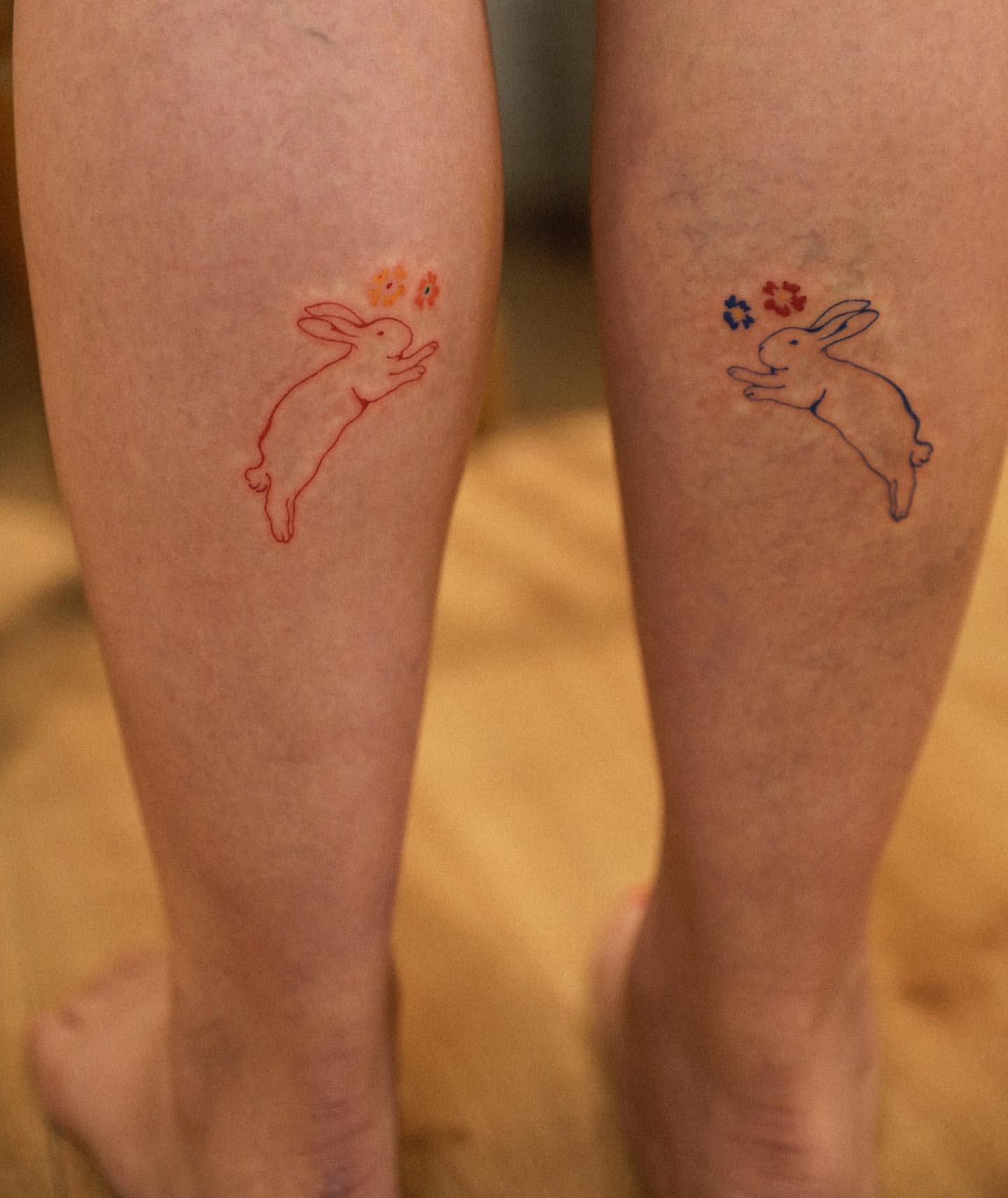 Calf Tattoos for Women 19