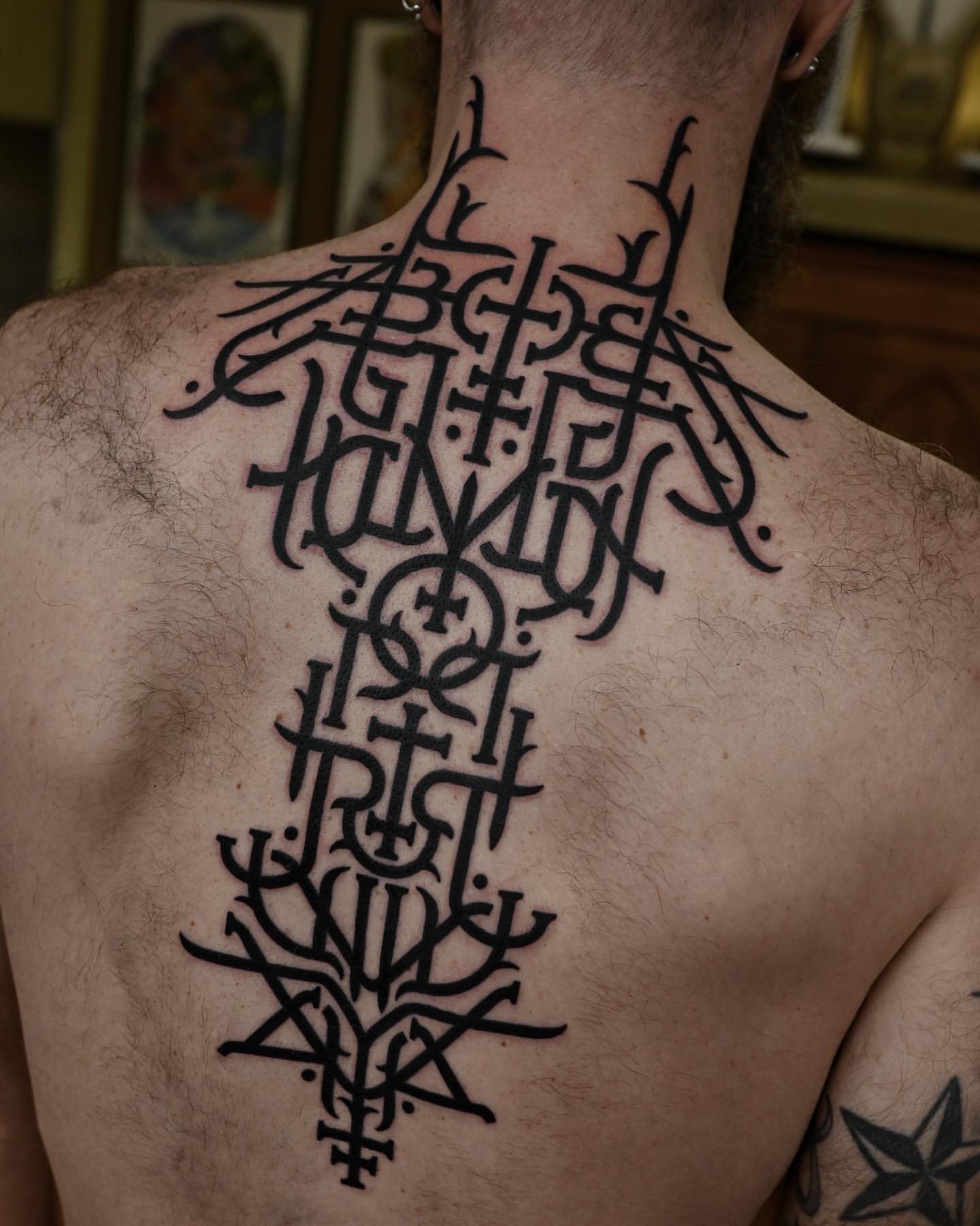 Spine Tattoos for Men 17