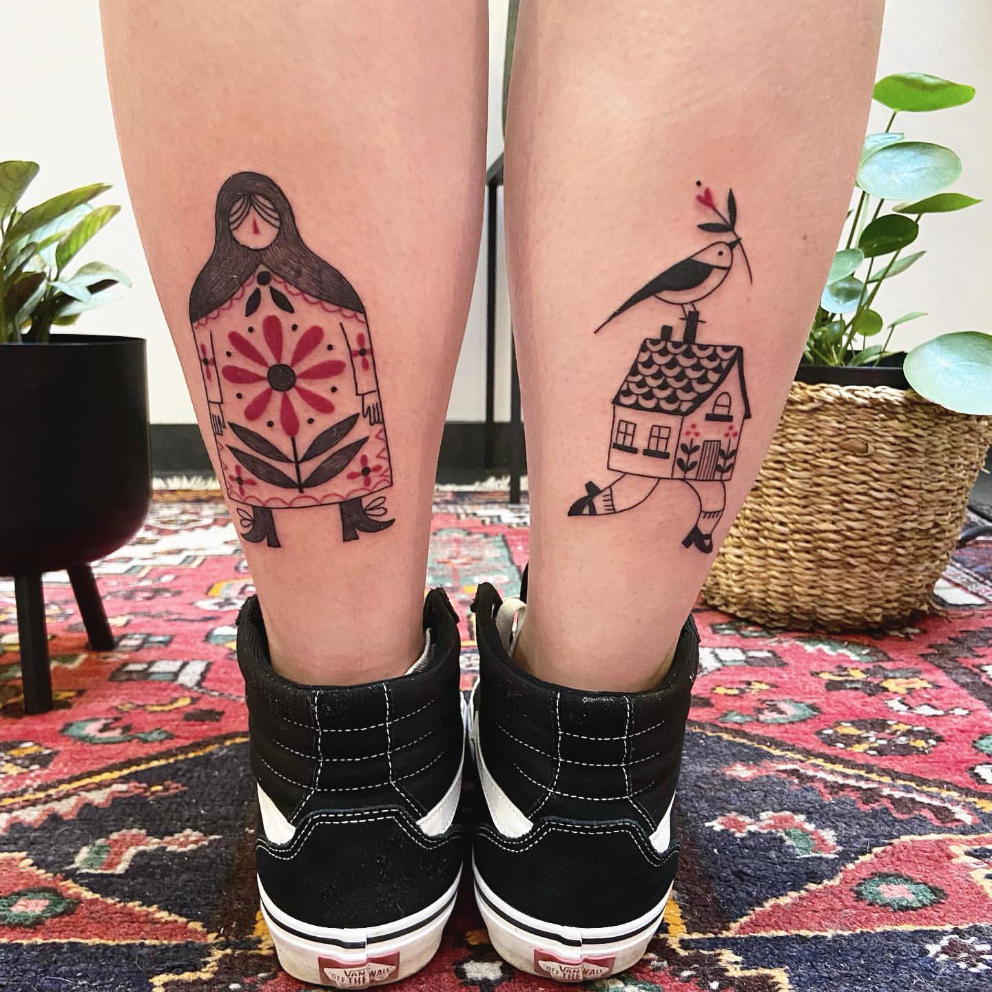 Calf Tattoos for Women 27